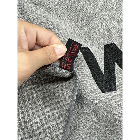 Hotworx Non Slip Yoga Towel Gray Gripper Bottom Cloth 29" x 78" Mat Anti… - Picture 5 of 9